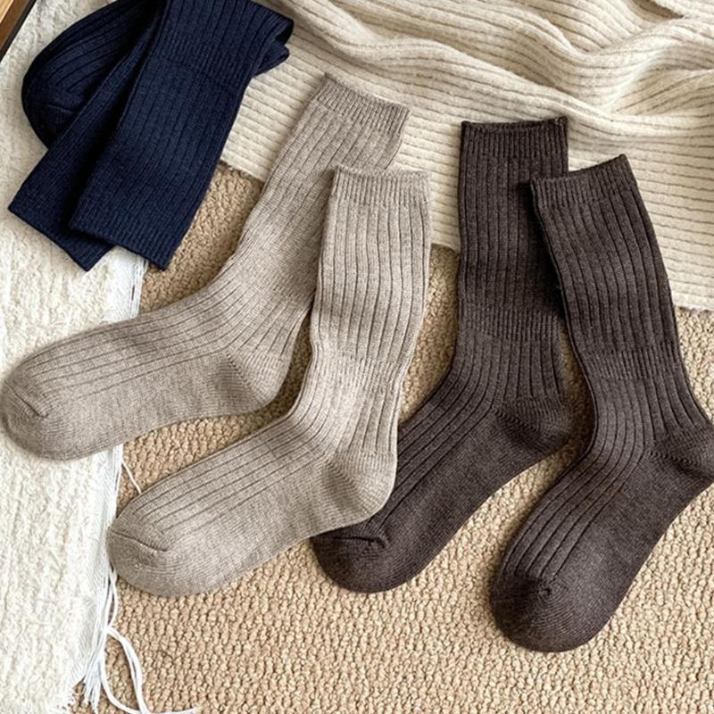 Wool Socks Men Winter Thermal Wool Hiking Socks Thick Warm Crew Socks Cotton Boot Socks Casual Dress Socks Ankle Socks