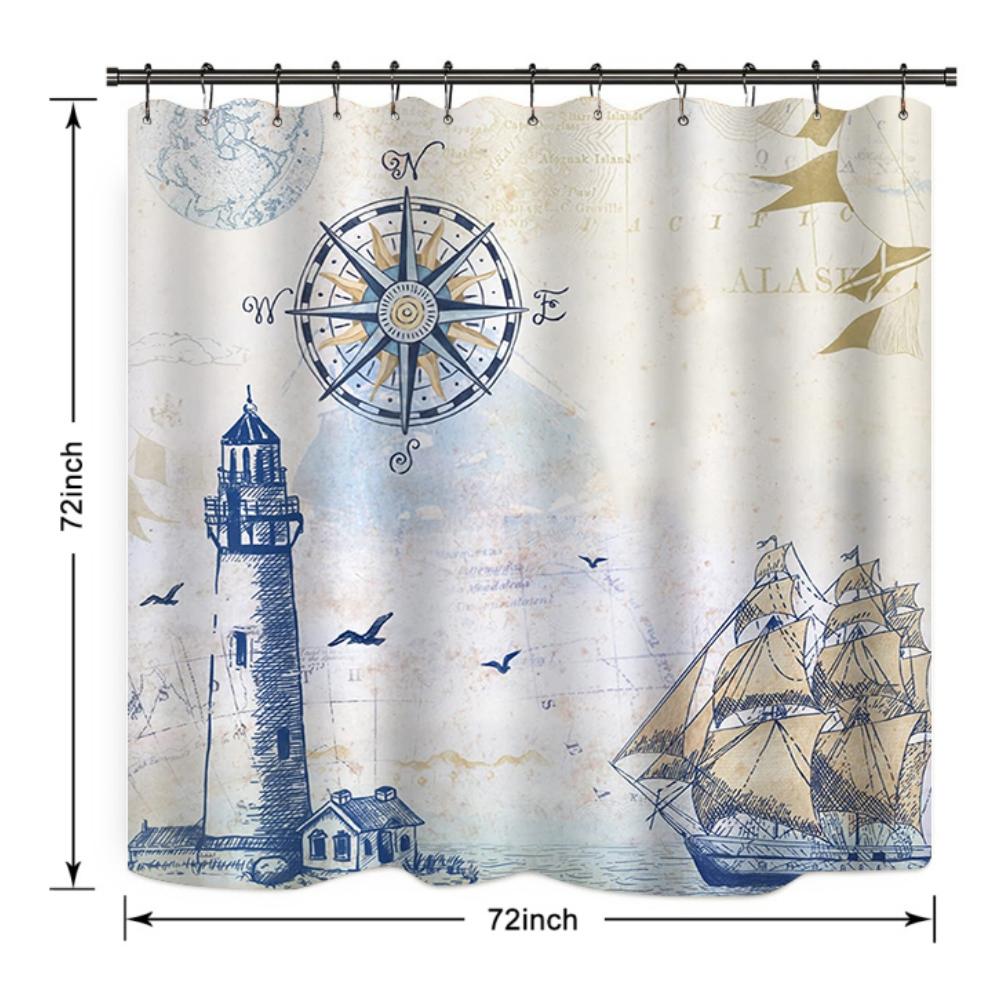 

Набор занавесок для душа в виде маяка с хорошим затемняющим эффектом для домашней ванной комнаты