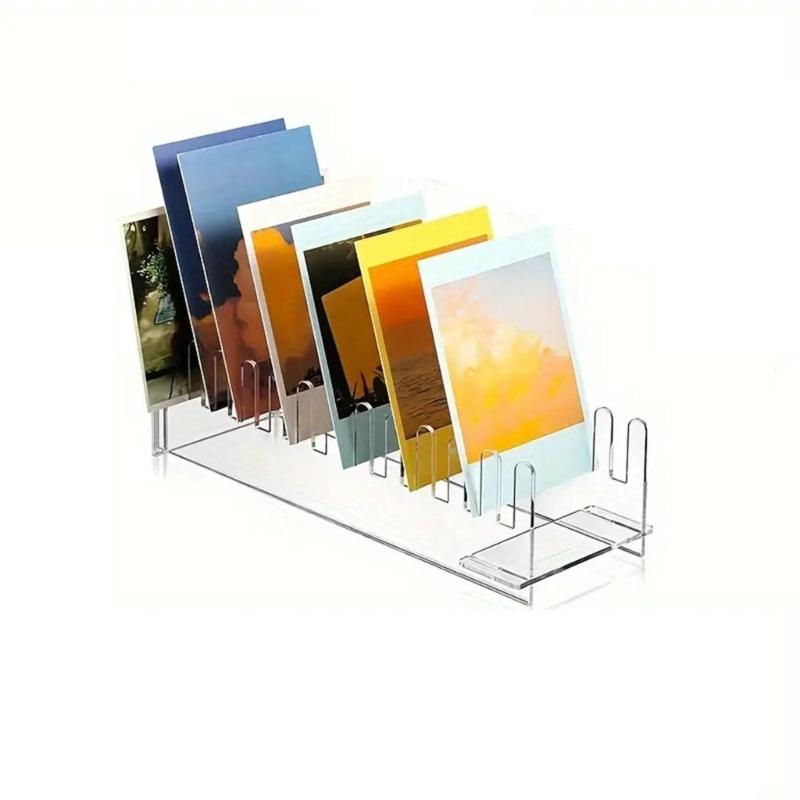 12 Layer Acrylic Greeting Card Display Stand Transparent Organizers For Home Office Decors And Holiday Showcases