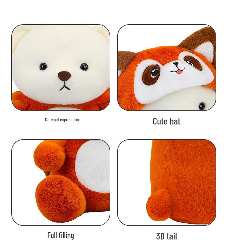 Cute Raccoon & Bear Plush Toy - Lina Teddy Stuffed Animal