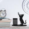 Metal Pen Holder Black Cute Animal Desk Pencil Organizer for Office Home Decor