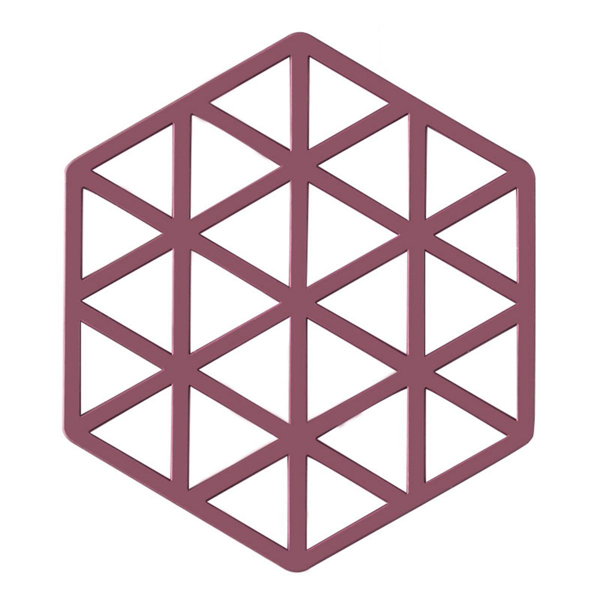 

Creative Insulation Silicone Hollow Geometric Non-slip Hexagon Trivet Mats Coaster Placemat Cup Pad Triangle червоний