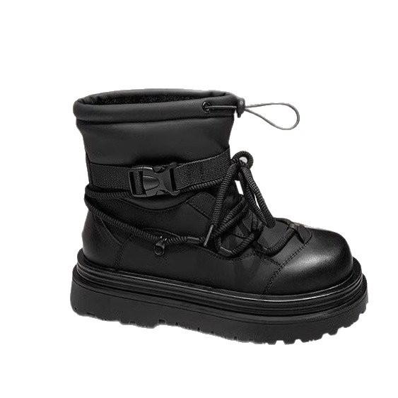 Thick-bottomed Changbai Mountain snow boots for women are waterproof and non-slip, piled and thickened, and Northeast Harbin Snow Township Tourism