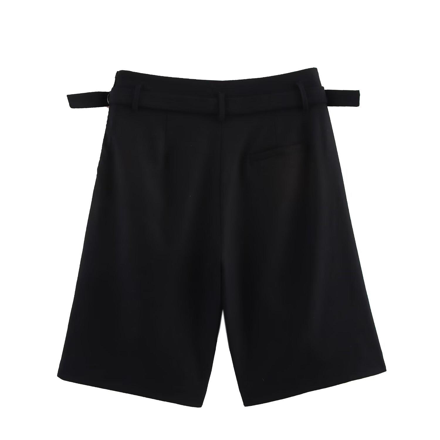 

2025 Spring European & American Women s Double-Breasted Blazer & Pants Set L