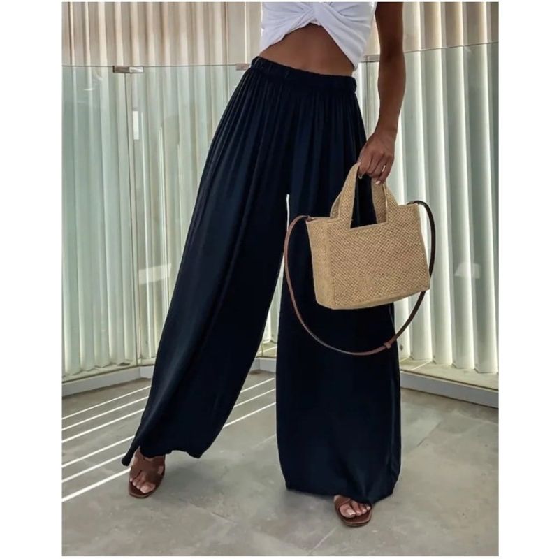 Loose Casual Pants2024 Fashion Autumn Women's Pocket Casual Wide Leg Best Selling Loose Casual Trousers Casual Trousers