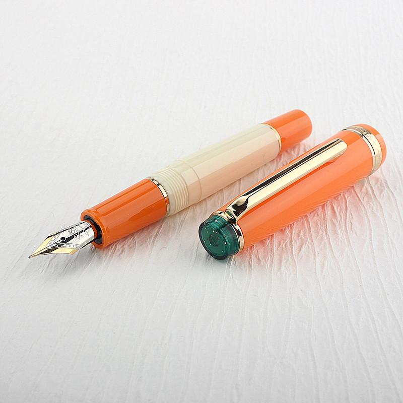 jinhao 82 mini Acrylic Smooth writing ink pens Wooden bronze office business signature school supplies students fountain pen