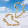 Bold Bamboo Joint Hoop Earrings: Trendy Cold Style Punk Ear Jewelry