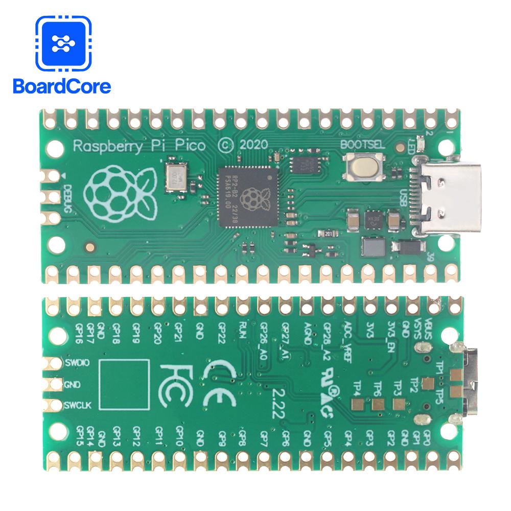 Raspberry Pi Pico Entwicklungsplatine RP2040 Dual-Core 264KB ARM Niedrigstrom-Mikrocontroller Hochleistungs-Cortex-M0-Prozessor