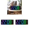 Relógio Digital LED Moderno Simples Com Luz RGB Luz Noturna Para Decoração de Quarto e Mesa