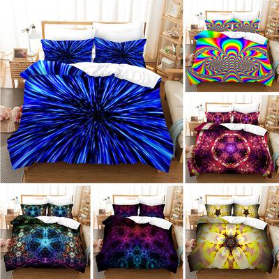 Art Visual Space 3D Digital Printing Three-Piece Quilt Cover Sheet Kit