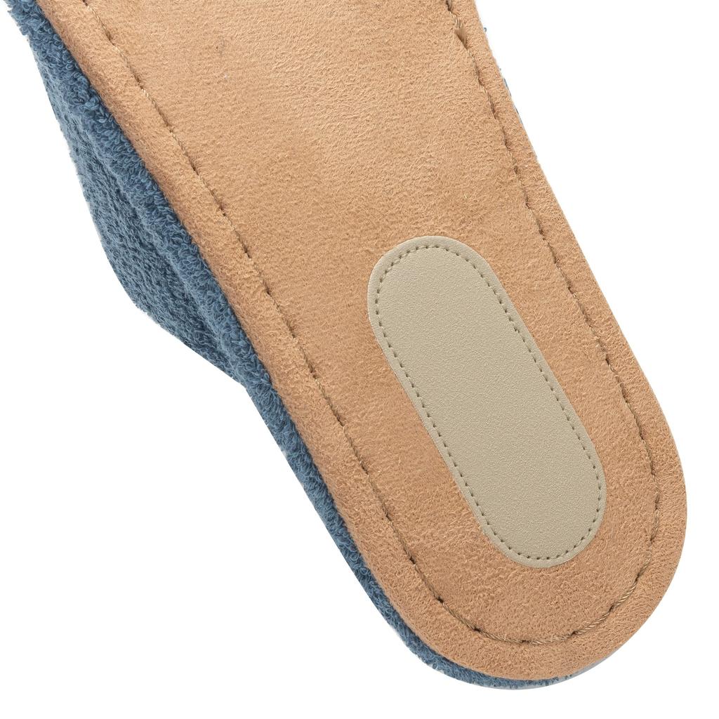 KOCOTA Towel Sandals and Pile Perfect for After a Indoor XL Slippers, 100% Cotton, Quiet, Bath, Washable, Sweat-Absorbent, Quick-Drying, Cotton,