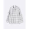 Uniqlo Gu Texture Open Collar Check Shirt