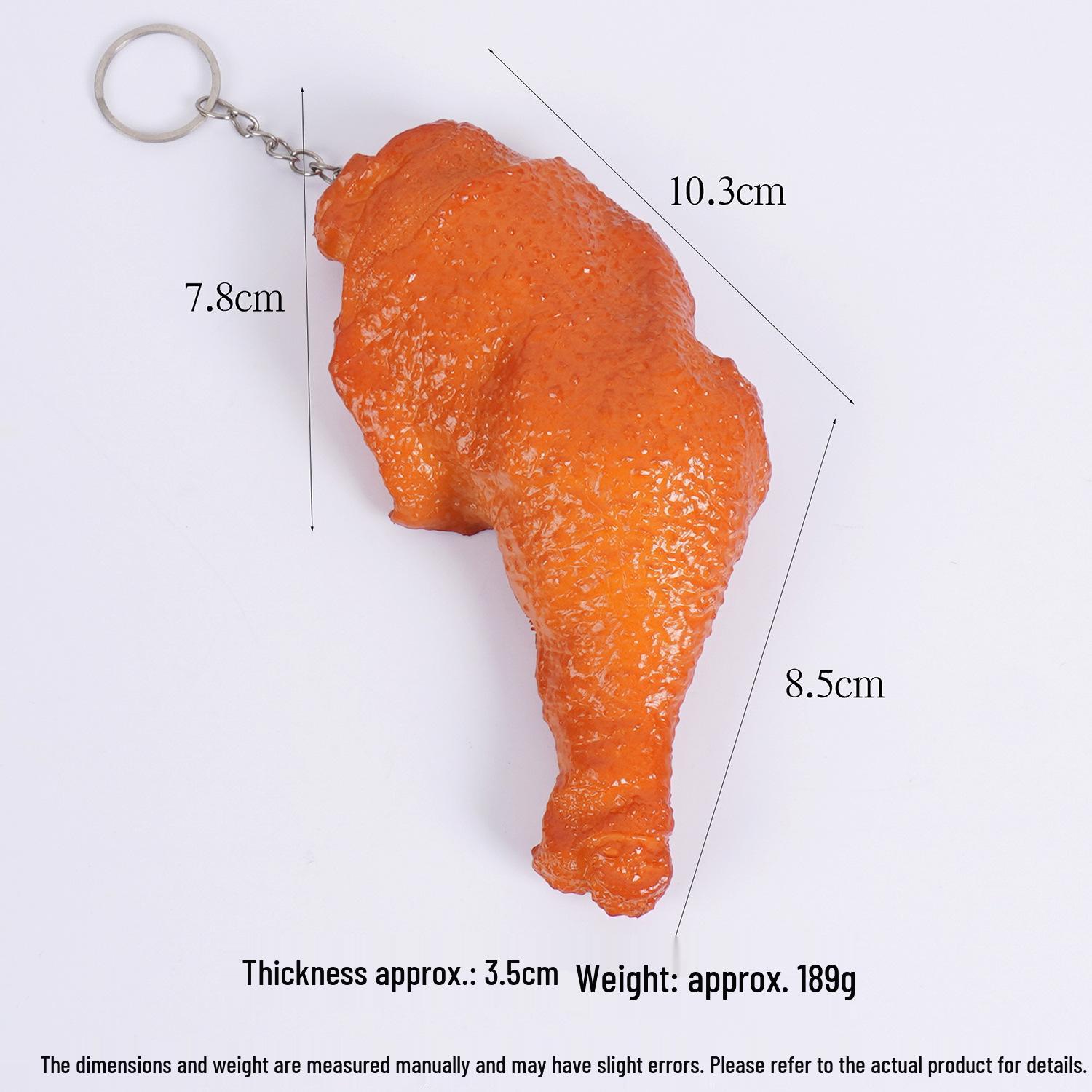 15cm Realistic Chicken Leg Keychain | Braised Duck Leg Pendant | Fun Prank Toy