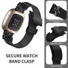 For Fitbit Sense/Versa 3 Rhinestone Decor Milanese Watchband Stainless Steel Watch Strap