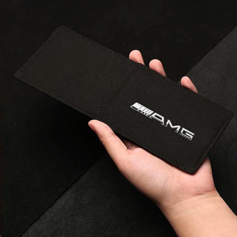 PU Leather Credit Card Case Car Driving Documents Protective Case For Mercedes Benz AMG GLE GLS GLC CLA GLB ML W204 W206 W205 W212 W203