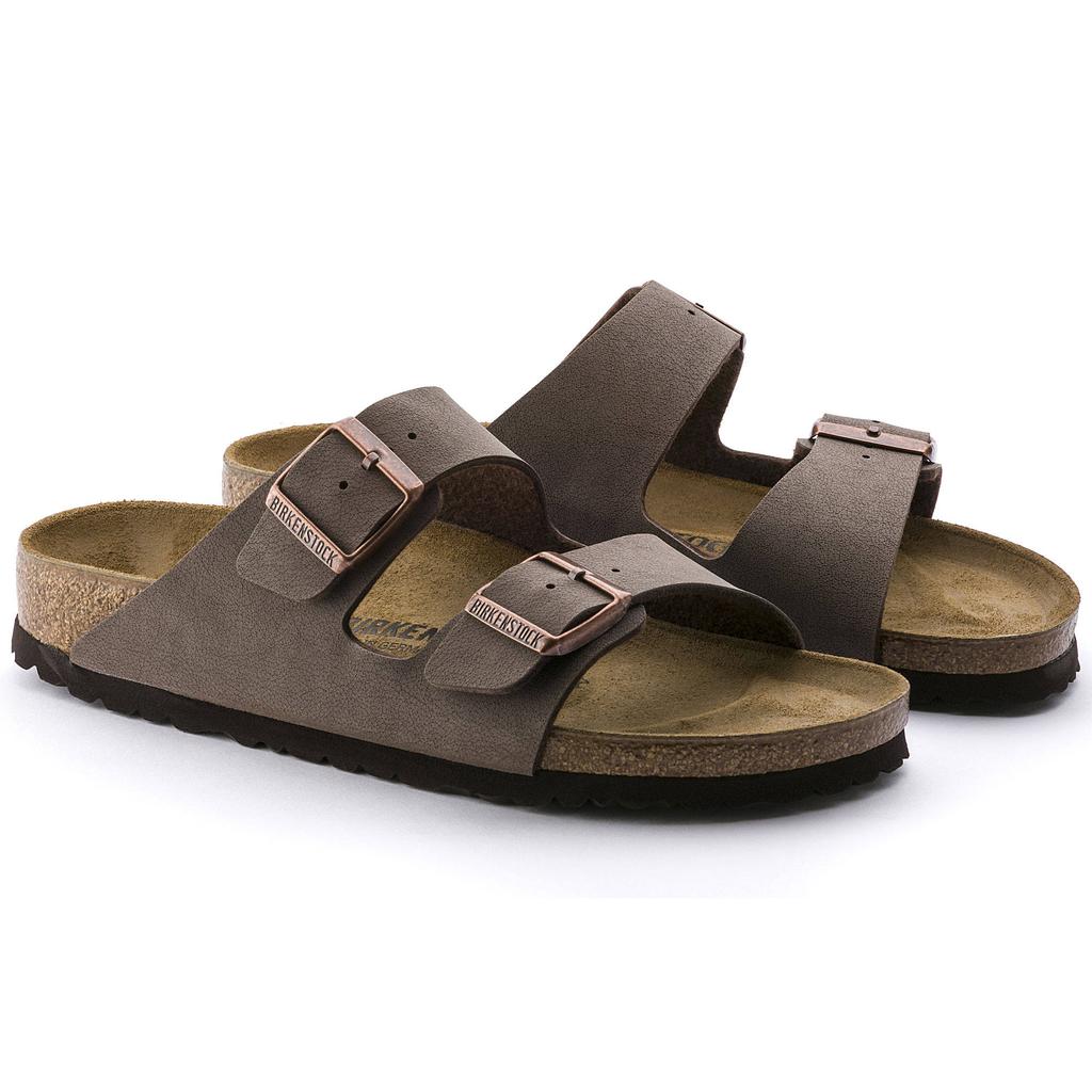 Men's Birkenstock Arizona Birkibuc Mocha Narrow Brown Sandals (151183)