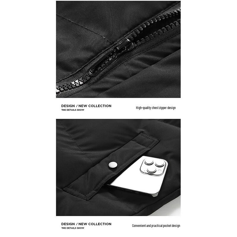 Jeep Men's Autumn/Winter Stand Collar Padded Casual Jacket