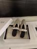 Inner Height Increase Silver Rhinestone Mesh Bag Head Half Slippers Women's Shoes Outer Wear 2025 New Summer Mary Jane Sandals