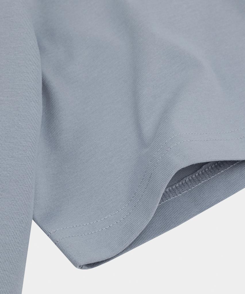 LETTERCOMO Letterboy Embroidery Short Sleeve T-Shirt Mist Blue