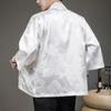 Improved Ancient Costume Hanfu Dragon Robe Cardigan Men's Summer Ultra-thin Ice Silk Sunscreen Clothes Chinese Style Loose Tang Suit Taoist Robe