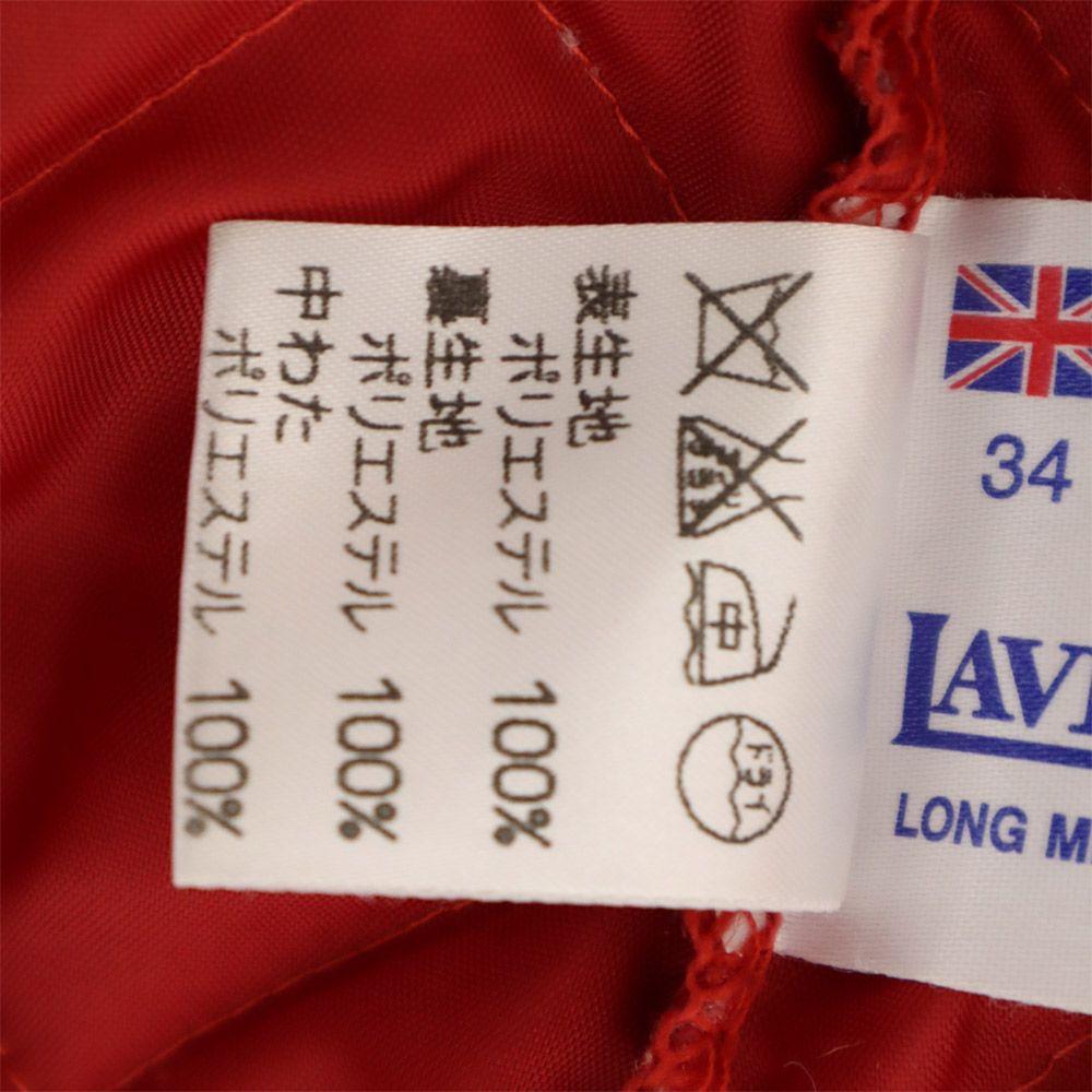 LAVENHAM Logo tag quilting Batting jacket 34 Red Women Used