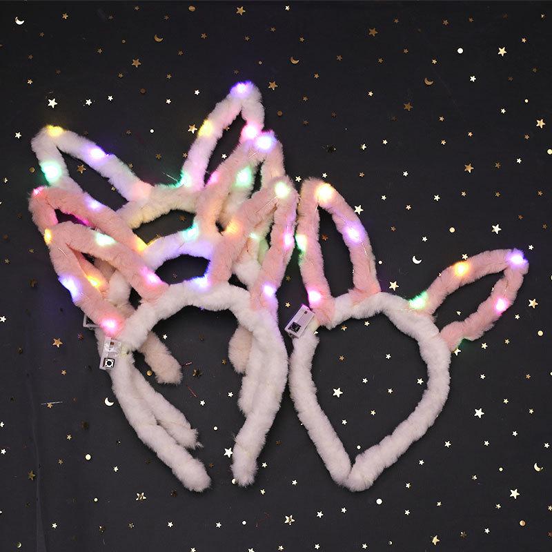 Luminous Feather Rabbit Ears Headband - Graduation Gift