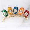 Enamel Five Birds Brooch Pin   Collar Clip Animal Brooches Gift