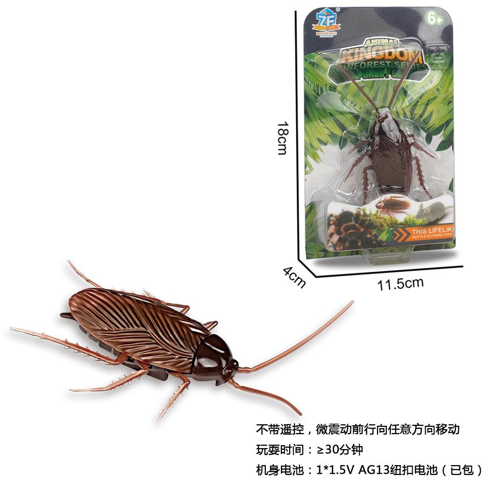 Yeni Köpek Kedi Titreşimli Fırça Yürüyen Küçük Hamamböceği Hilesi Simülasyon Elektrikli Hamamböceği Oyuncak Evcil Hayvan Malzemeleri