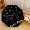 Cristiano Ronaldo Automatic 3‑Fold Umbrella 8‑Rib Windproof Folding Umbrella Sun Rain Protection For Outdoor Travel Daily Use