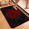 Dark Baphomet Pentagram Art Indoor Rug Soundproof Shockabsorbing Carpet For Office Study Home Decor Memorial Gift