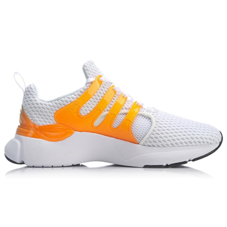 Li Ning Crazy Run X Cushioning Breathable Low top Running Shoes Women's Standard White ARHP054-2