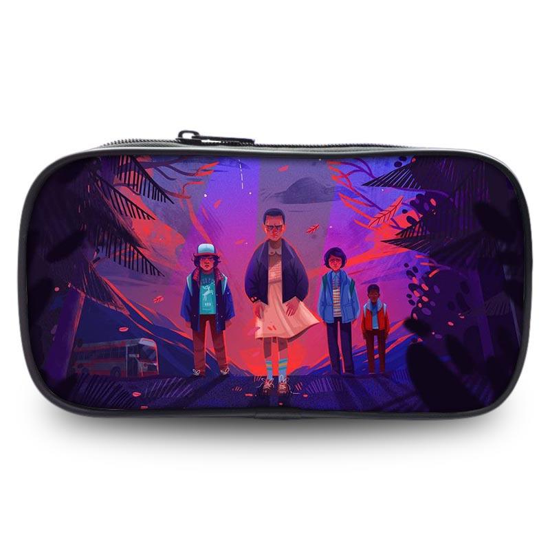 Stranger Things Student Pencil Case Large Capacity Single Layer Stationery Box Stationery Bag Storage Bag Environmentally Friendly And Portable