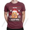 Unisexs TShirt Golden Retriever Merry Woofmas Christmas Crazy Cotton Tee Shirt Stylish Chic Dog T Shirts Round Collar Clothes