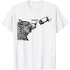 SHAAMOU Boop Bear Camiseta Engraçada de Urso 100% Algodão Camisetas Estampadas Masculinas Femininas Unissex (Branco, X-Pequeno)