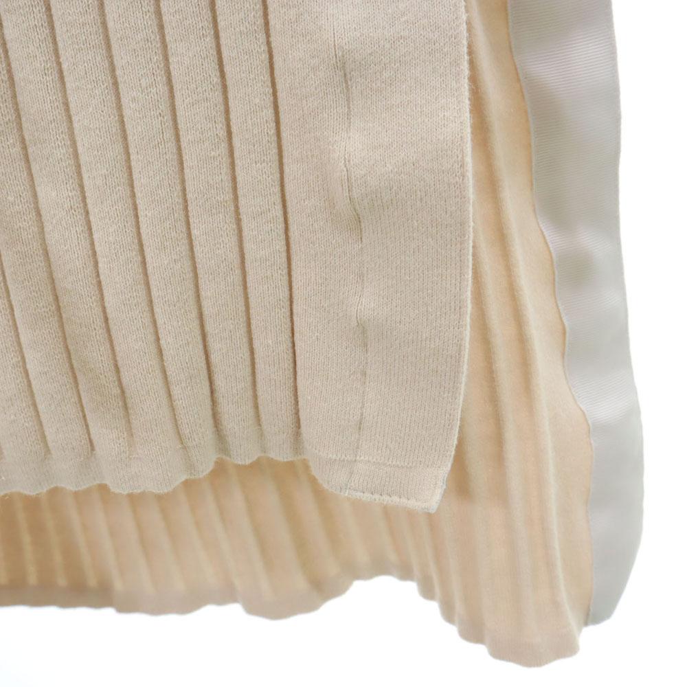 AMERI UNDRESSED Linen Blend No Sleeve Rib Knit Long Dress Beige Women Used