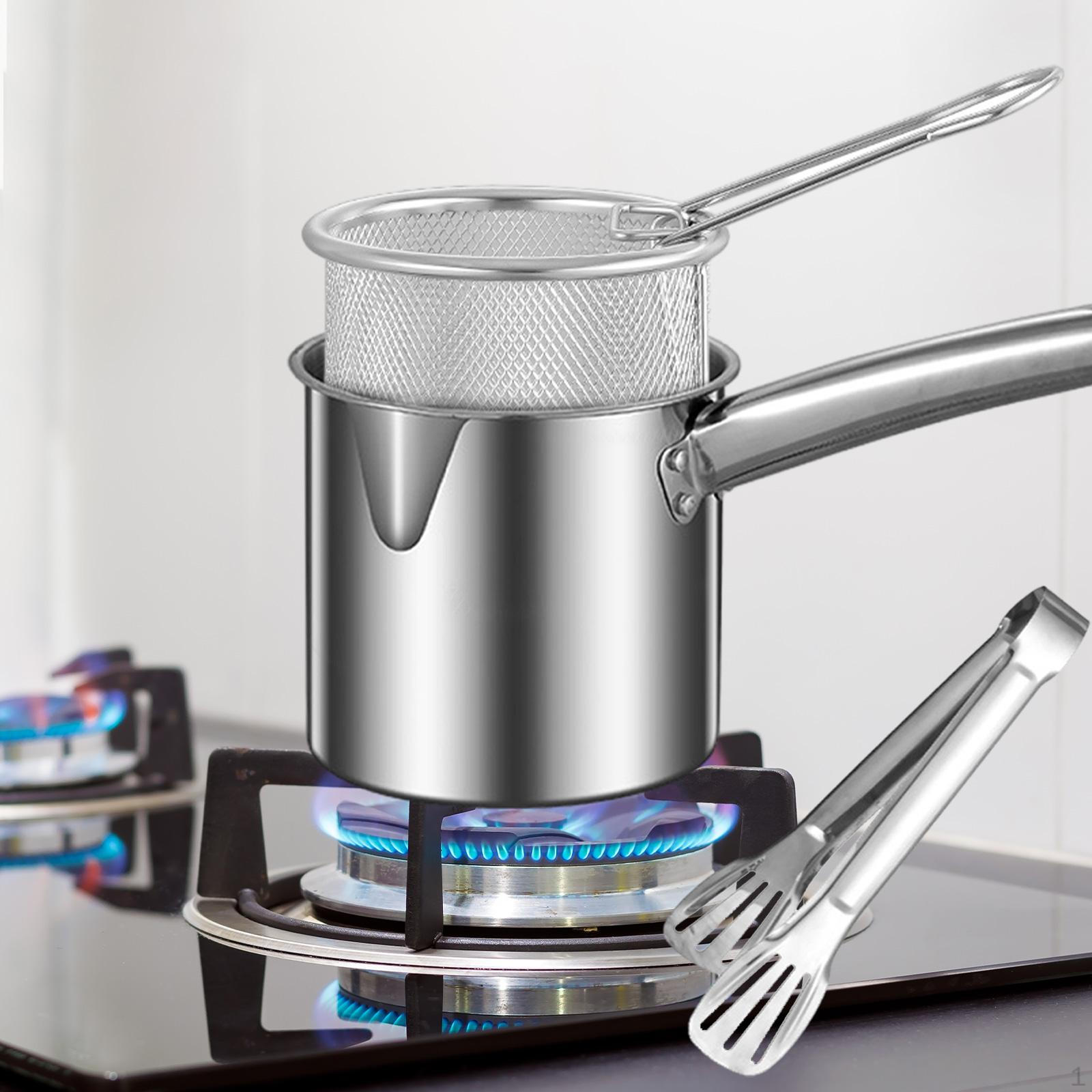 

Фритюрница Кастрюля Сковорода Плита для картофеля фри Кухонная утварь Масло Приготовление пищи для домашней кухни Style C