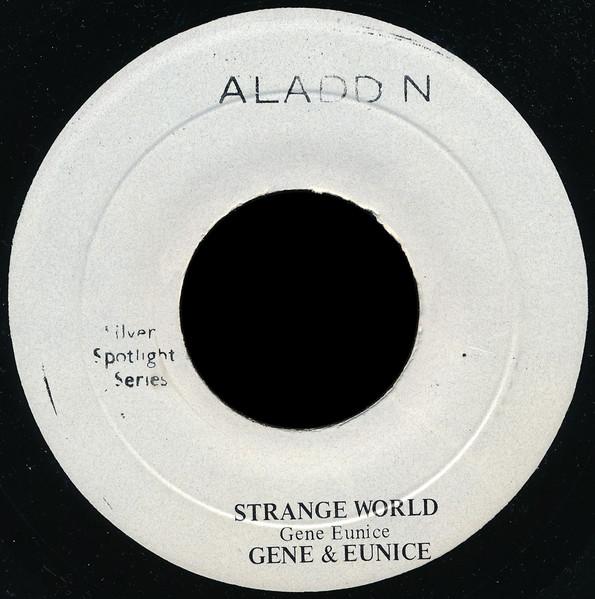 

7inch Record GENE EUNICE Strange World The Vow NONE Aladdin Jamaica SoulFunk Used