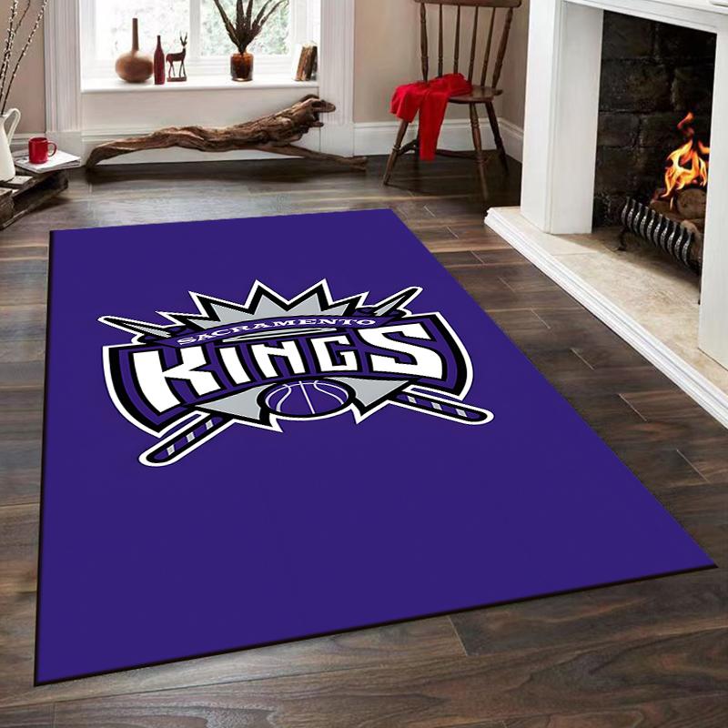 Sacramento Kings Logo Design Rug Non-slip rug suitable for living room and bedroom sofas