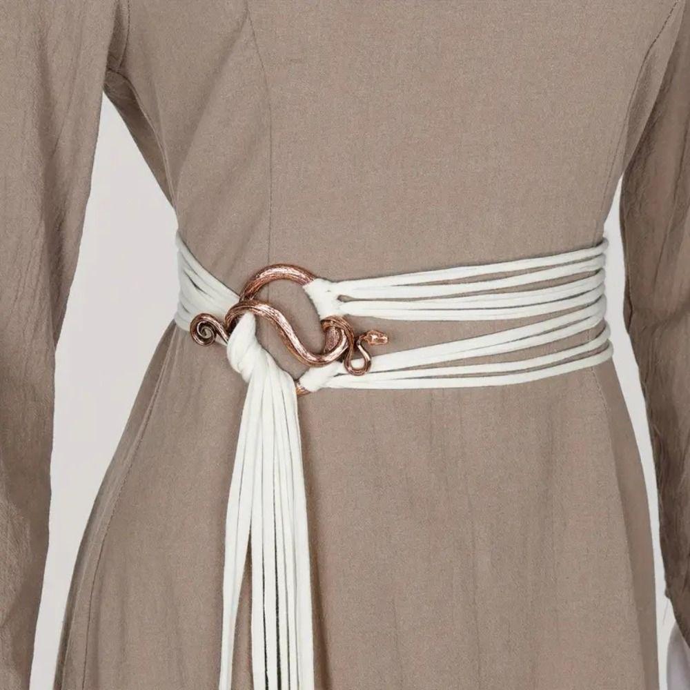 PU Leather, Metal Tassel Long Rope Waistband Decoration Witch Waist Belt  Cosplay