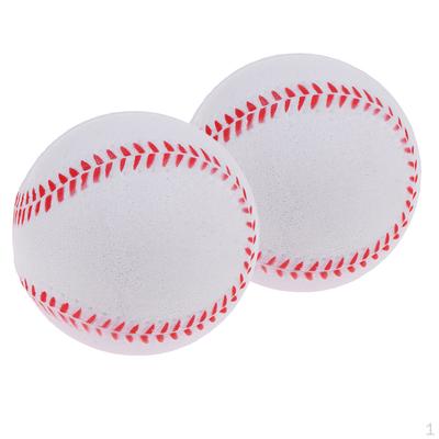 2 buc Mingi de baseball moi din spumă Softball pentru copii, adolescenți, jucători, mingi de antrenament - albe