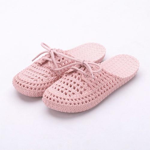 Mados Vasaros Moteriškos ažūrinės šlepetės Moteriškos Neslystančios Šlepetės Moteriškos Tuščiaviduriai Kvėpuojantys Plokšti Moteriški Namai Vidiniai Batai Didelis dydis