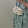 Sac à bandoulière en chaîne de perles pour femme Design de niche Plissé Doux Sac à main Sac bandoulière Clutch de soirée Socialite