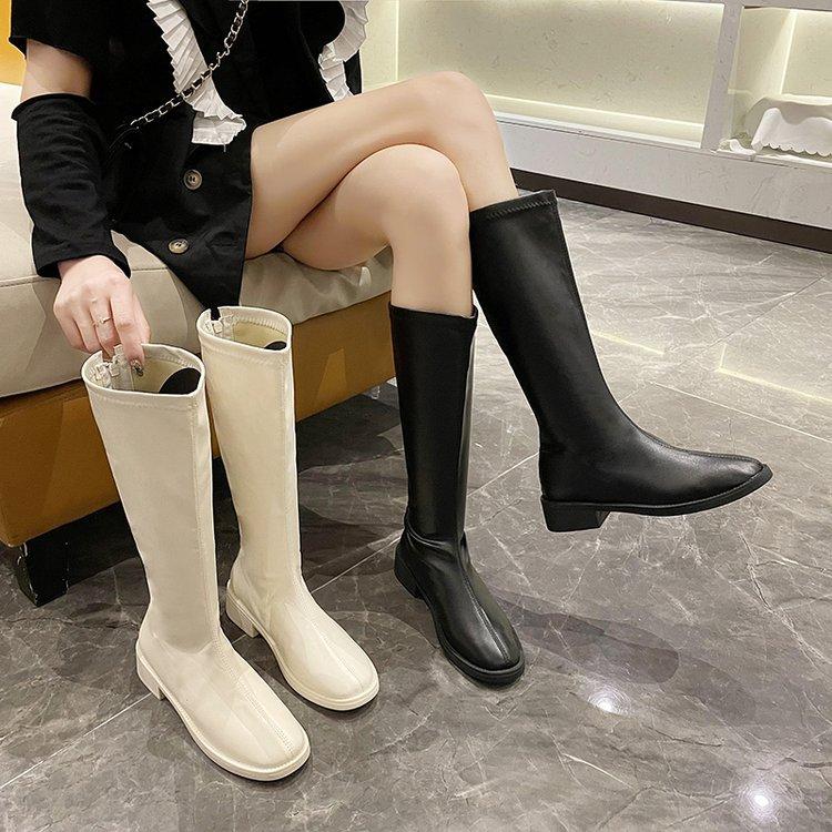 Knee High Boots for Women Classic Solid Color Boots Plus Size Fashion Boots Tall Boots
