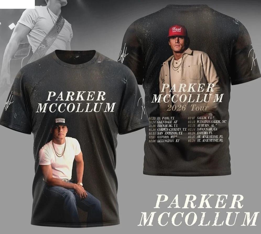 Parker Mccollum 2026 Tour Shirt Country Music Concert Dates 3D T-Shirt PP2898 XXXL