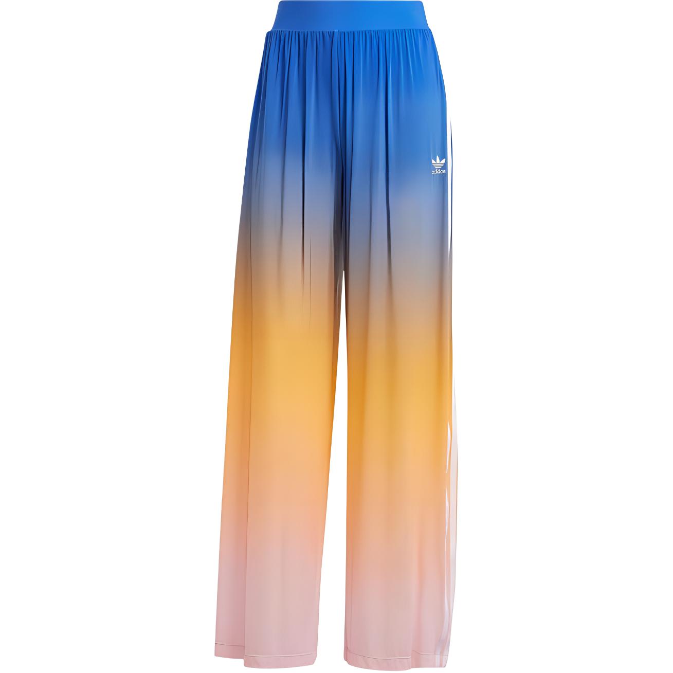 adidas Originals Women s Gradient Print Wide Leg Track Pants Blue JG5955 S