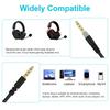 Premium Braiding Cable For CloudAlpha Double Gold Plate Plugs Inline Mic Mute Switching Enhances Audios Transmission