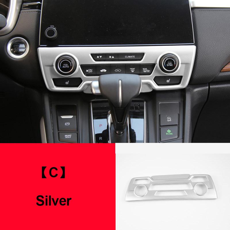 For Honda CRV CR-V 5th 2017 2018 2019 2020 2021 2022 ABS Car Air Conditioning Control Knob Panel Trim Cover Interior Accessories
