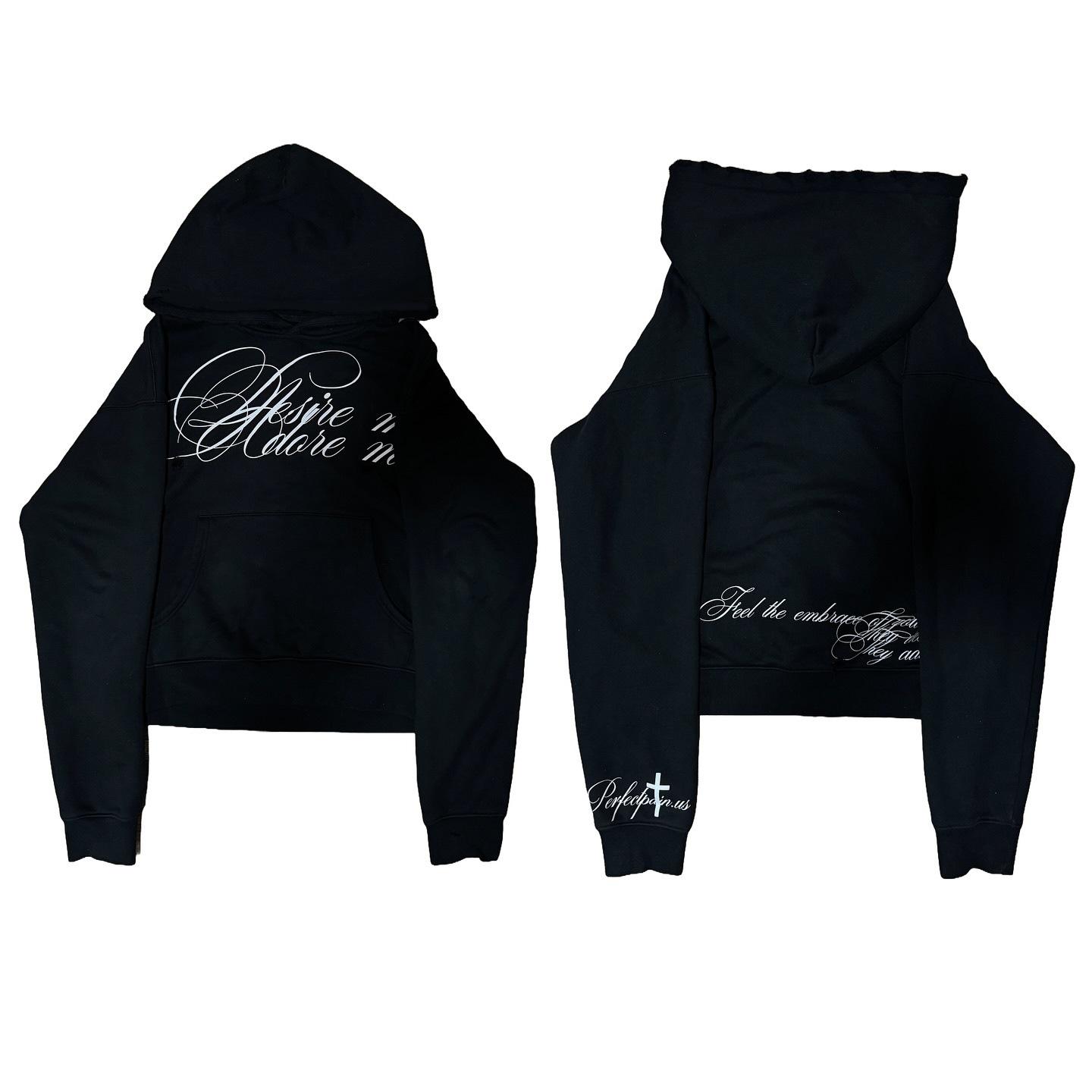 European and American long-sleeved pullover hoodie sweater dark retro punk print jacket y2k street trend ins XS