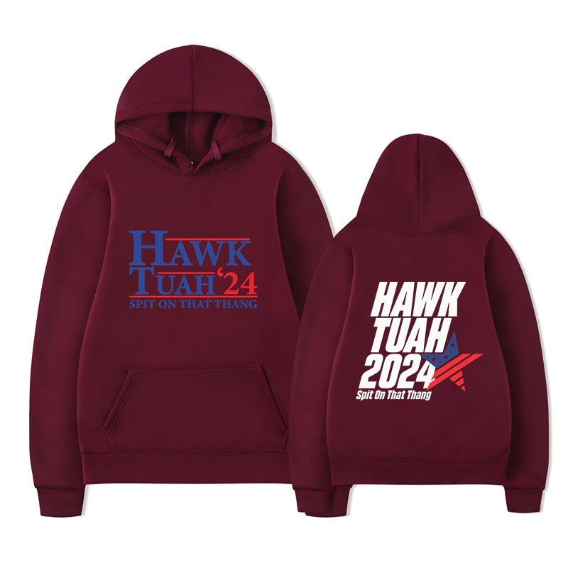Hawk Tuah Spit on That Thang Hoodies Men Fashion Long Sleeve Sweatshirts Women Casual Harajuku Streetwear Sudaderas