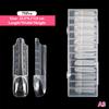 30/60/70/150Pcs Space Hollow French Crystal Extension 3D With Scale Nail Dual Forms Nail Mold Reusable UV Glue Nail Extension
